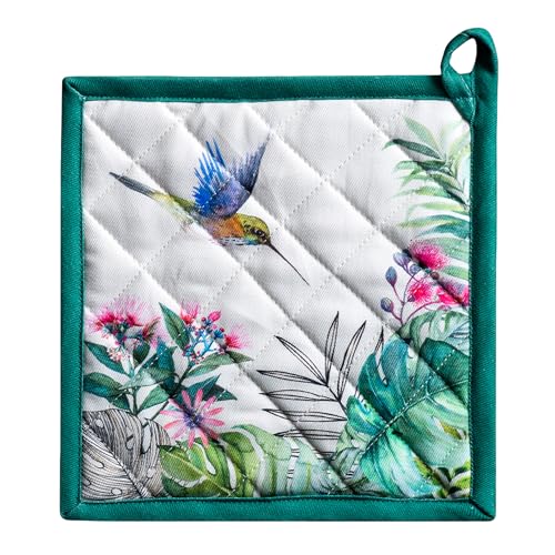 Pot Holders 100% Cotton Potholders (011 - Tropiques / 8" x 8" (Pot Holder Pack of 1))