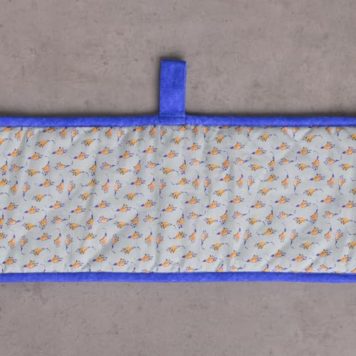 Double Oven Mitts 100% Cotton Double Oven Glove (007 - Girassol / 7" x 35" (Double Oven Mitt))