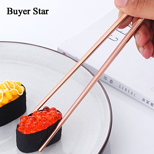 5 Pair Stainless Steel Chopsticks (Rose Gold)