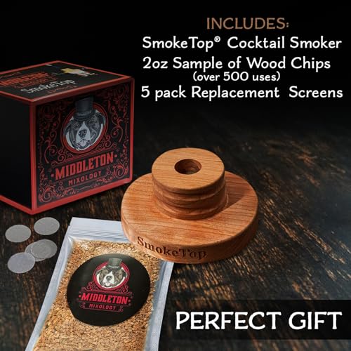 SmokeTop® Cocktail Smoker Kit for Food & Drinks with Sample of Wood Chips (1pack)