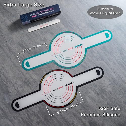 GUYDREMAT 2 Pcs XL Silicone Bread Sling (Extra-Large)