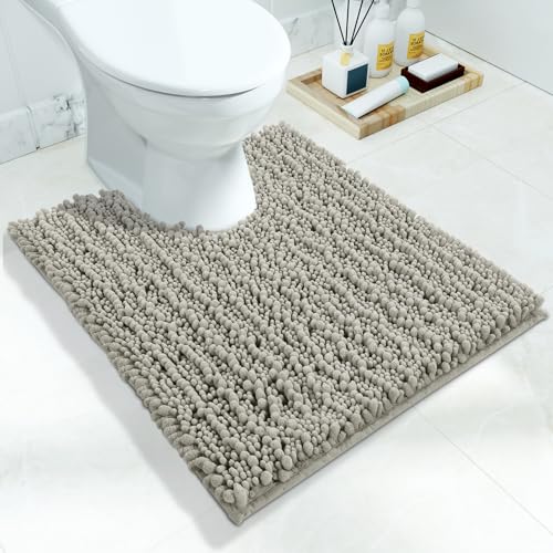 Toilet Rug U Shaped Washable 24x20 Inch