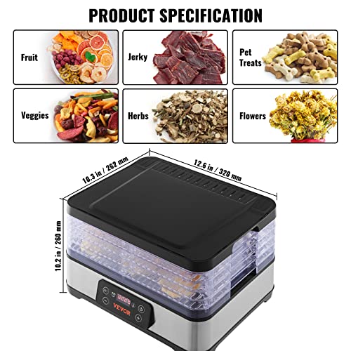 Food Dehydrator Machine (5-Trays/300W)