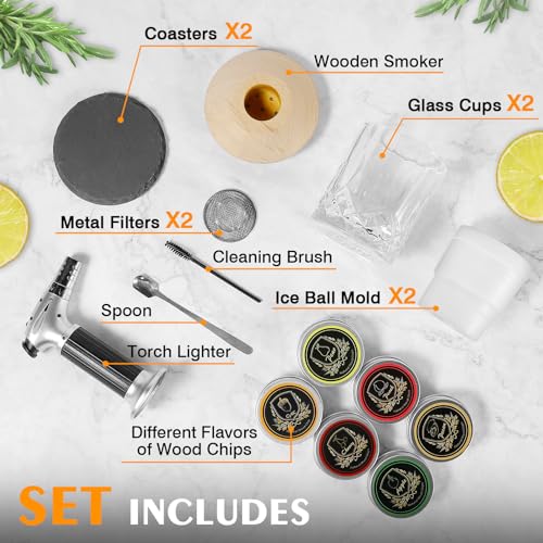 Whiskey Smoker Kit with Torch