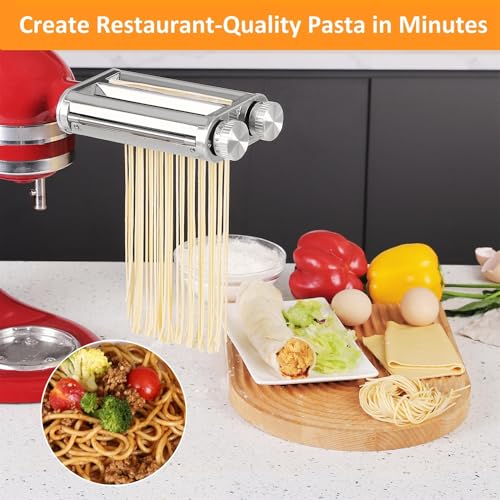 Pasta Maker Attachment for KitchenAid Stand Mixers
