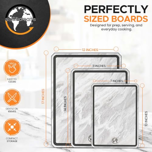 Composite Wood Cutting Board Set of 3 (Marblestone)