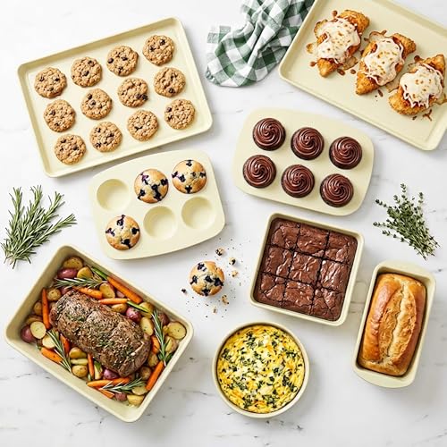 8 Piece Stackable Bakeware Set (Limoncello)