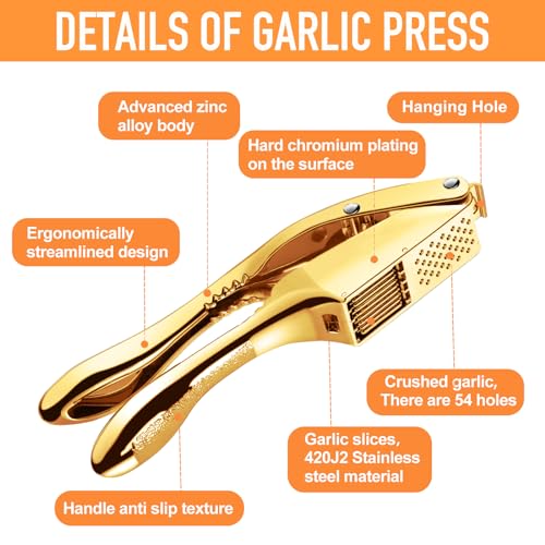 Garlic press and slicer 2 in 1