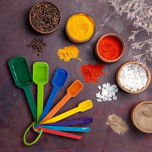 Measuring Cups and Spoons Set of 9 (Multicolor)