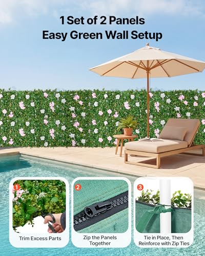 Artificial Luxury‌ Flower Wall Backdrop (Mixed Leaf / 2×8 FT-2Pcs)