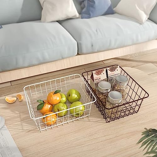 Wire Storage Baskets (4 Pack / Black)