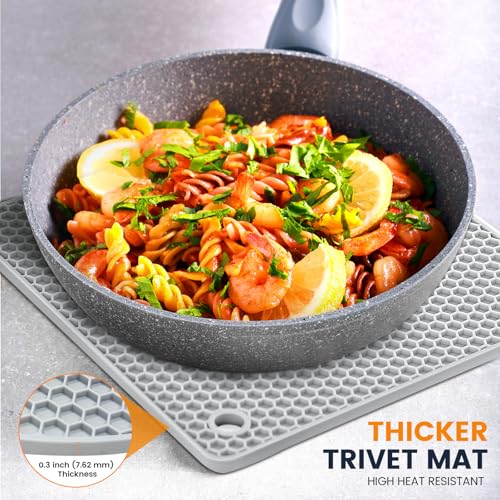 Silicone Trivet Mats 4 Heat Resistant Pot Holders Multipurpose Non