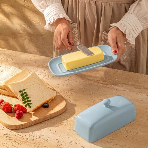 Butter Dish with Lid (Bluish Grey)