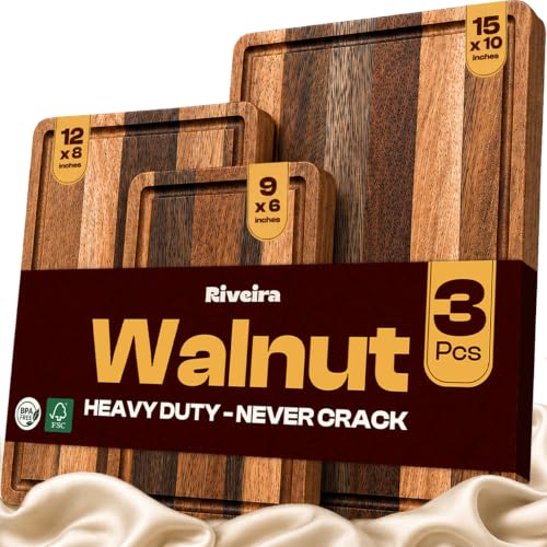 Riviera Walnut Cutting Board Set of 3 (Set of 3)