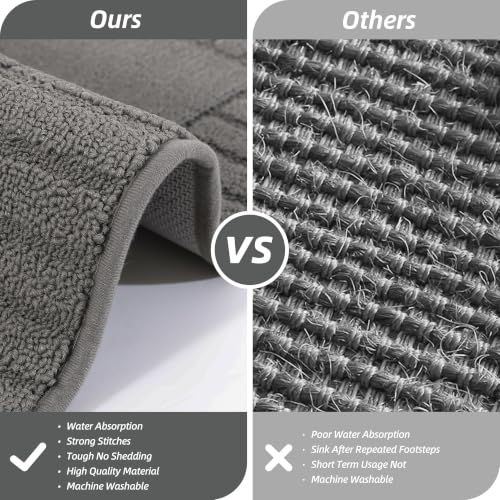 Kitchen Rugs Non Slip Washable 2PCS