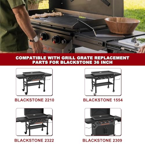 Griddle Grill Grate Replacement Parts for Blackstone 36"Griddle Grill (20.5x 13.75 / Silver)