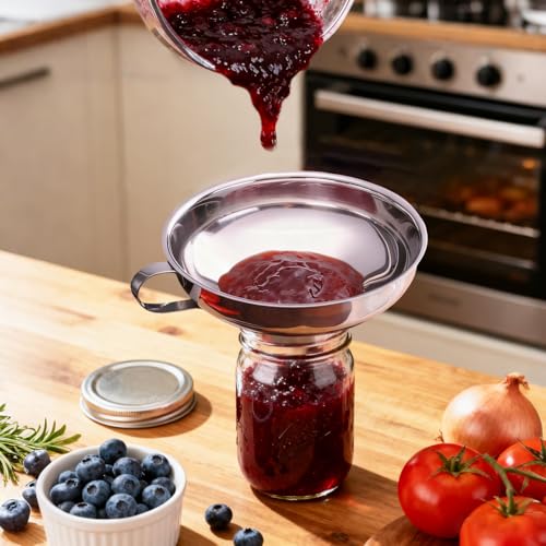 Canning Funnel with Strainer