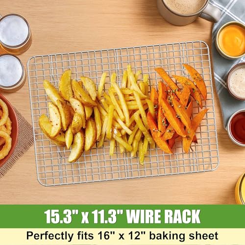 Stainless Steel Large Cooling Racks Set (15.3" x 11.3")