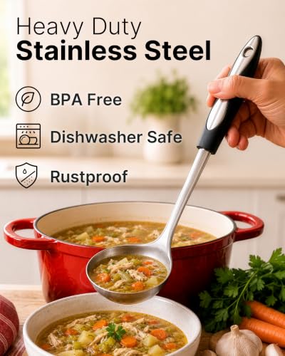 Premium Soup Ladle (Stainless Steel)