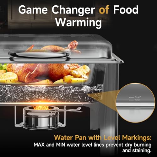 Chafing Dishes for Buffet (Silver)