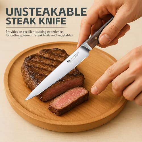 Serrated Steak Knives Set of 4 inch (4.6 inch)