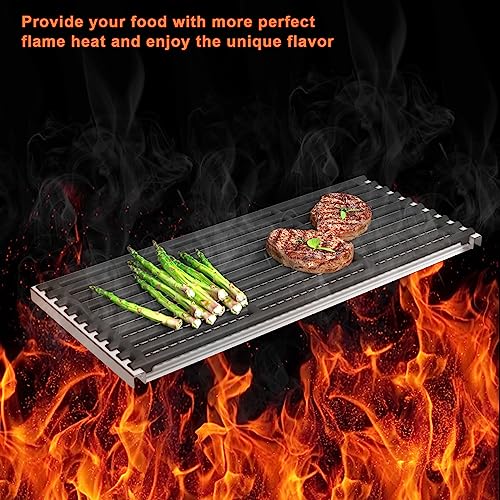 Cooking Grid Grates and Emitter Plates Replacement Parts for Charbroil TRU (18-7/16'' x 8-7/8" Emitter plate-3)