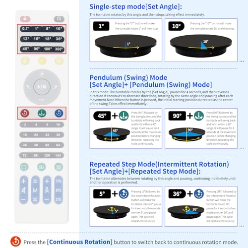 23.6In Remote Large Motorized electric turntable Rotating platform Photography Turntable Motorized lazy susan Base giratoria para for Photography