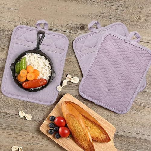 Pot Holders Yarn (Potholders / Purple Pot Holders)