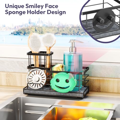 Kitchen Sink Caddy Organizer (Black-drying Stone)
