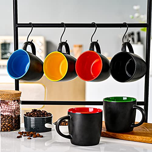 11oz ceramic Coffee Mug Sets Matte Black Porcelain Mug Multiple colors Cups for Coffee (11oz)