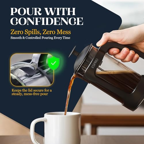 P3 French Press Coffee Maker (Black / 17 oz)