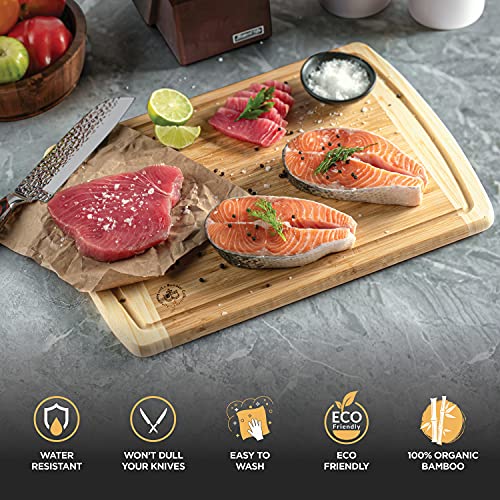 Bamboo Cutting Board Extra Large (18"L x 12"W)