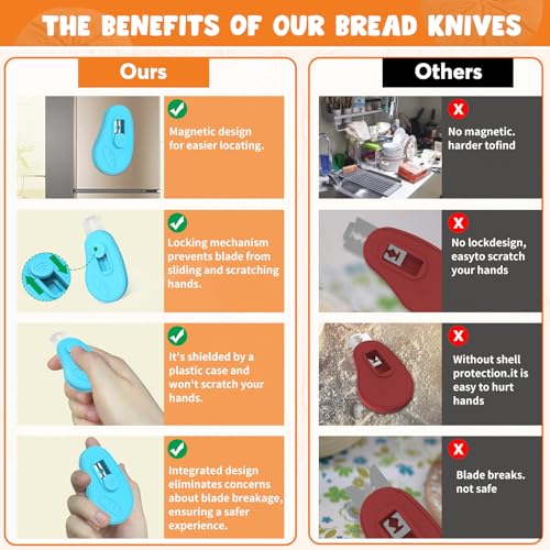 Extractable & Magnetic Bread Lame Dough Scoring Tool (5 Count)