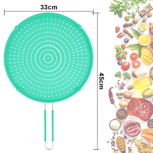 Splatter Screen for Frying Pan (Green)