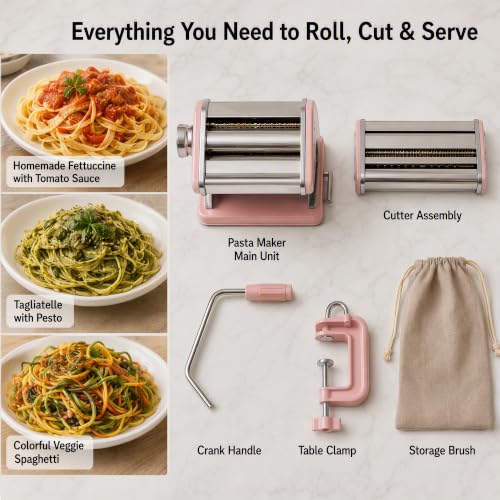 Pasta Maker Machine (Pink pasta maker)