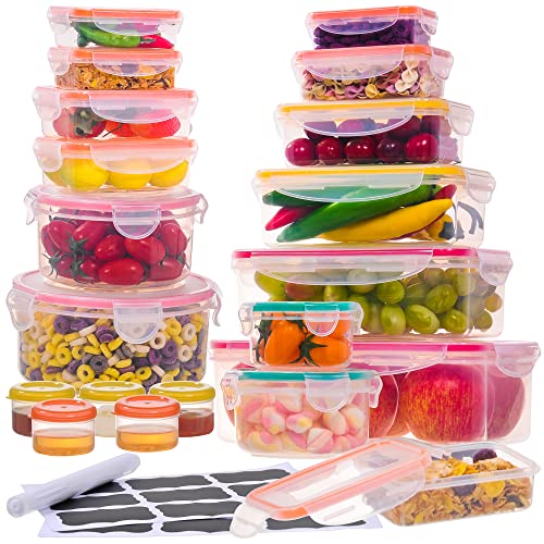 38 Pcs Large Food storage containers (38 Pcs)