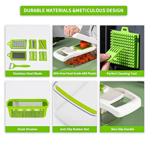 Vegetable Chopper Cutter Slicer Multifunctional 14