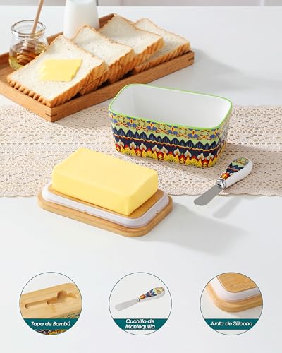 KRVI Butter Dish with Lid (Gypsy Meadow)