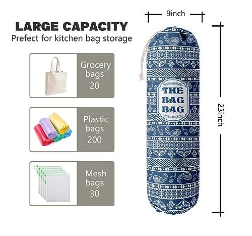 Rustic Grocery Bag Holder & Organizer (Rustic 01)