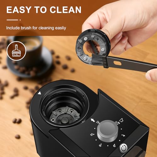 Electric Burr Coffee Grinder (Light Gray)