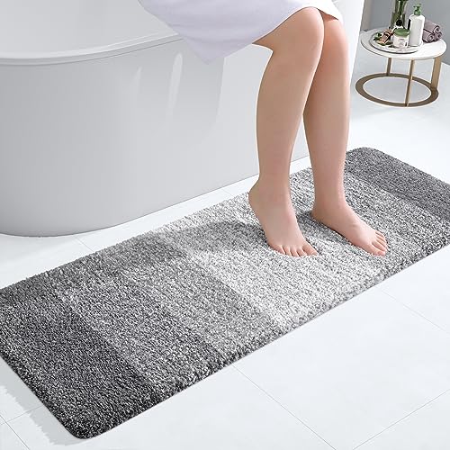 Bathroom Runner Rug 47x17 (47" X 17" / Grey)
