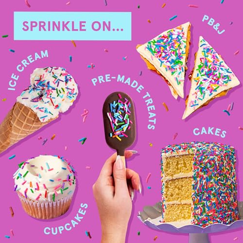 Deluxe Rainbow Crunchy Jimmies 2 Pack (2 Pack / Deluxe Rainbow Jimmies)