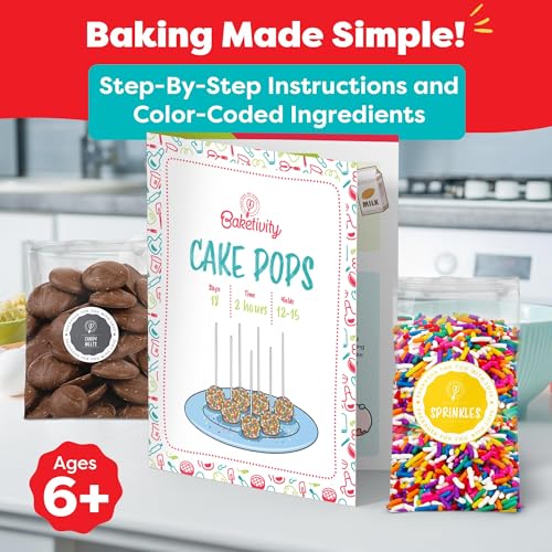 DIY Cake Pop Kids Baking Kit with Pre (Delicious Cake Pops)