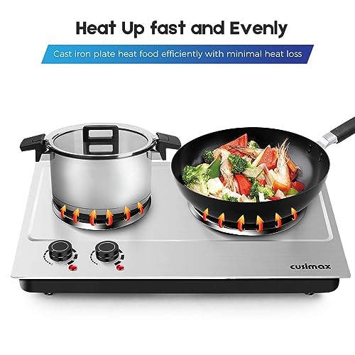 Electric Hot Plate (Matte Silver / Double)