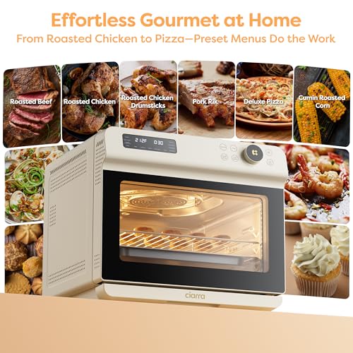12-in-1 Countertop Steam Oven with Air Fryer, 25.4QT Nosh Oven Pro (Cream / 25.4QT)