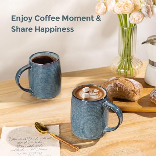 Large Coffee Mugs Set of 4 (Space Blue / Set of 4 (18oz))