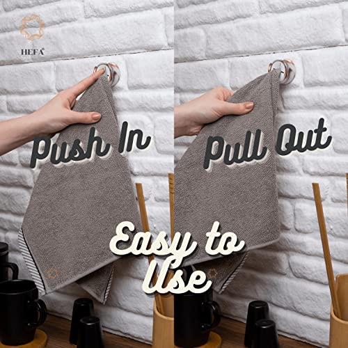 Towel Hooks Dish & Hand Towel Holder (8 Pack / White Nebula)