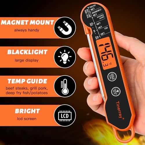 Professional Digital Meat Thermometer Instant Read Waterproof