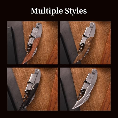 Wine Opener Wine key (Grape leaf patterned rosewood / Standard)