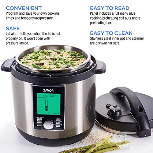 LUX LCD 6 Quart Programmable Electric Multi (6.3 Quarts / Stainless Steel)